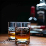 Whiskey Lovers Engraved Personalized Whiskey Glasses - Unique Gifts Demo