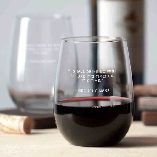Personalized Etched Wine Glasses